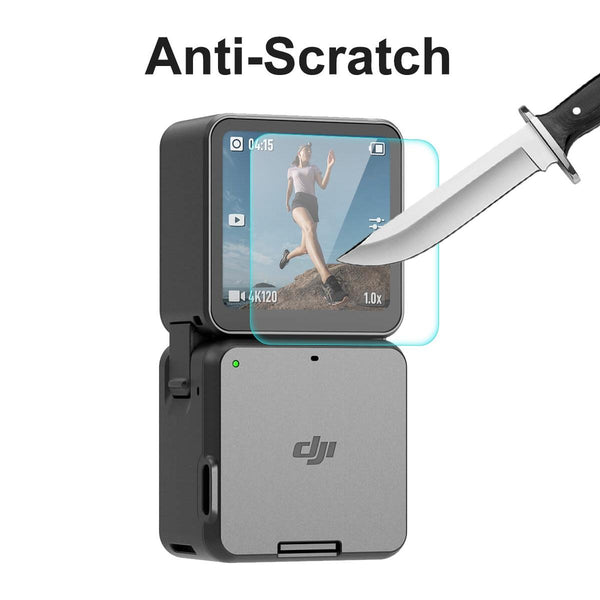 9H Tempered Glass Screen Film For Dji Action 2 Power Combo With 0.2 Millimetre Thickness Camera Screen Protectors