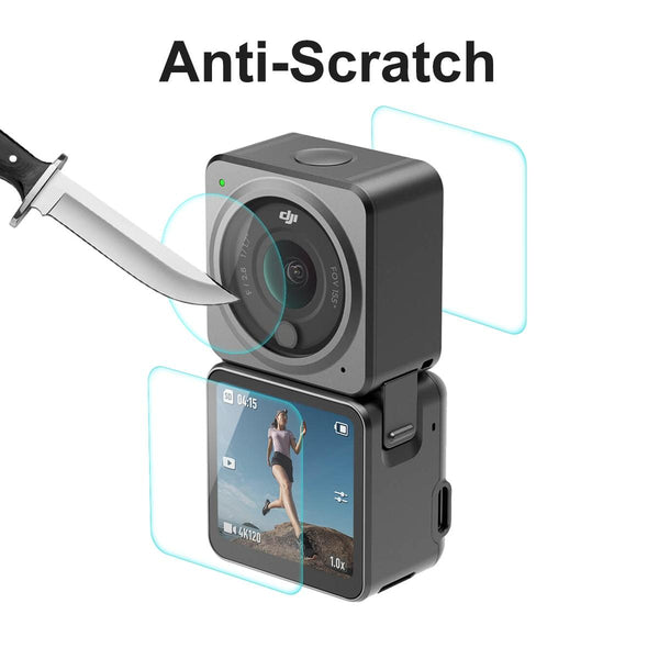 Dji Action 2 Dual Screen Combo Tempered Glass Film Zero Point Two Millimetres Nine H Camera Screen Protectors