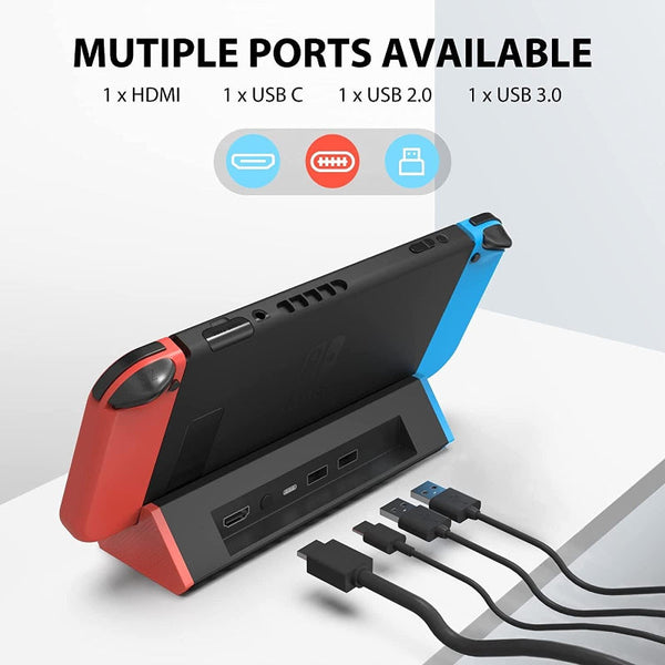 Nintendo Switch 4K Hdmi Adapter Portable Dock For Gaming Consoles Cables & Adapters