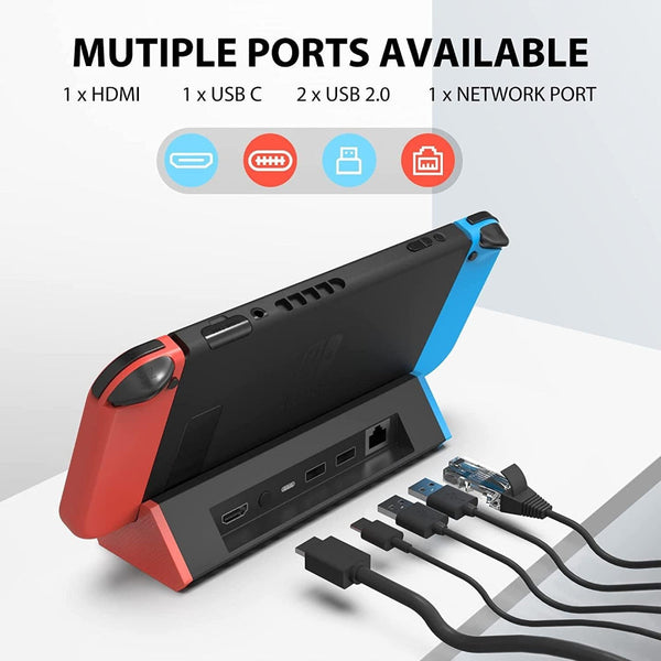 Nintendo Switch 4K Hdmi Adapter With 1000 Megabits Per Second Lan Port Cables & Adapters