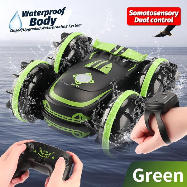 Amphibious Vehicle With Dual 2.4G Remote Control For Land And Water Use Rc Model Vehicles