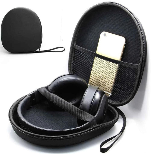 Round Zippered Headphone Storage Bag Portable And Compact Accessory Headphone Accessories