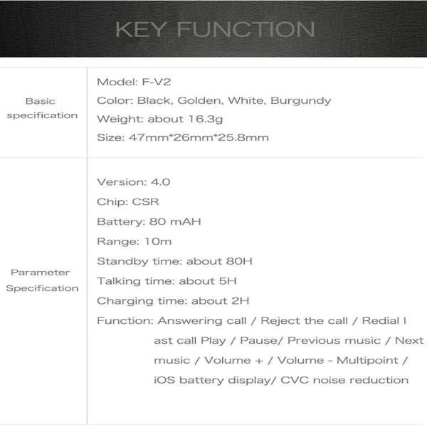 Bluetooth Earphones For Iphone Samsung Tablets Wireless Headset Clear Sound Earbuds