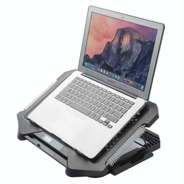 5 Fan Laptop Cooling Pad With Adjustable Stand And Phone Holder Laptop Cooling Pads