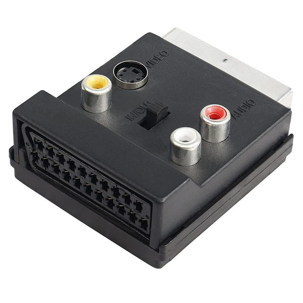 Scart Male To Female Video Rca Adapter Audio Converter For Signal Transfer Cables & Adapters
