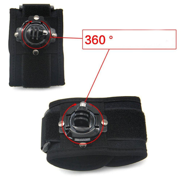 360 Degree Rotation Hand Camera Wrist Strap Mount For Action Photography Straps & Hand Grips