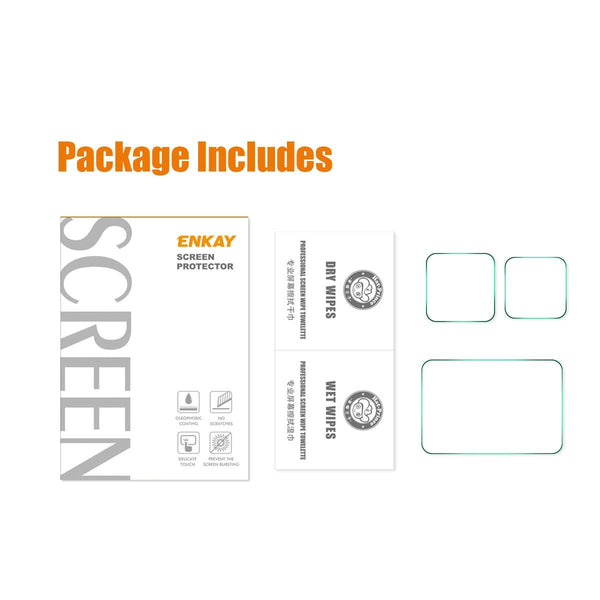 Enkay Hat Prince 9H Tempered Glass Film For Gopro Hero12 Camera Lens Protection Camera Screen Protectors