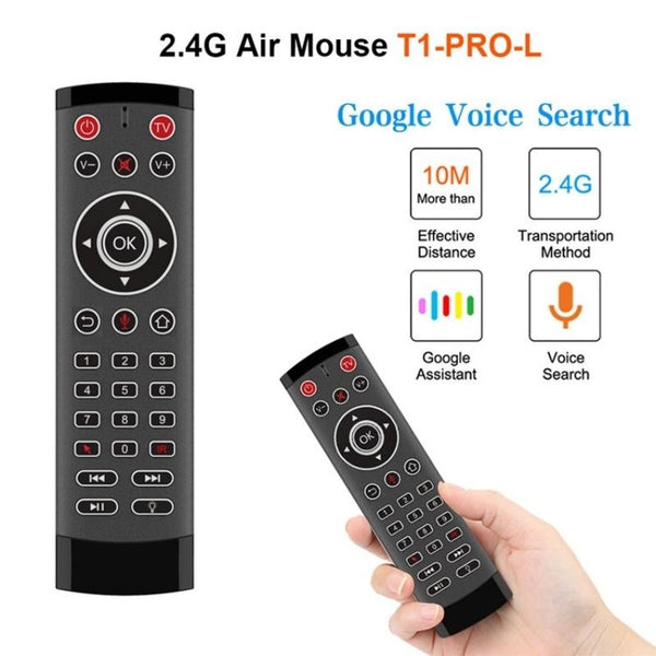 Smart Wireless Air Mouse With Ir Learning And Backlight Control Features Remote Controls