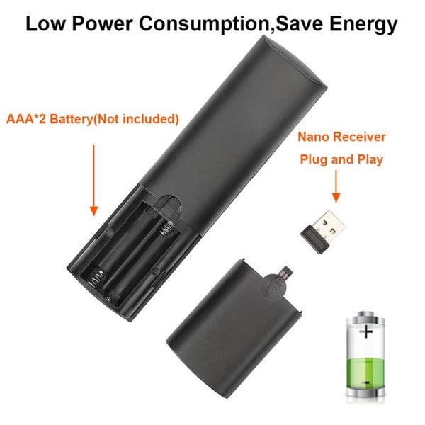 Smart Wireless Air Mouse With Ir Learning And Backlight Control Features Remote Controls