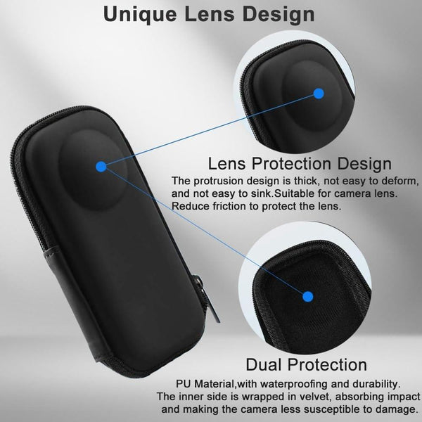 Protective Storage Bag For Insta360 Cameras With Robust Design And Compact Size Camera Cases Bags & Covers