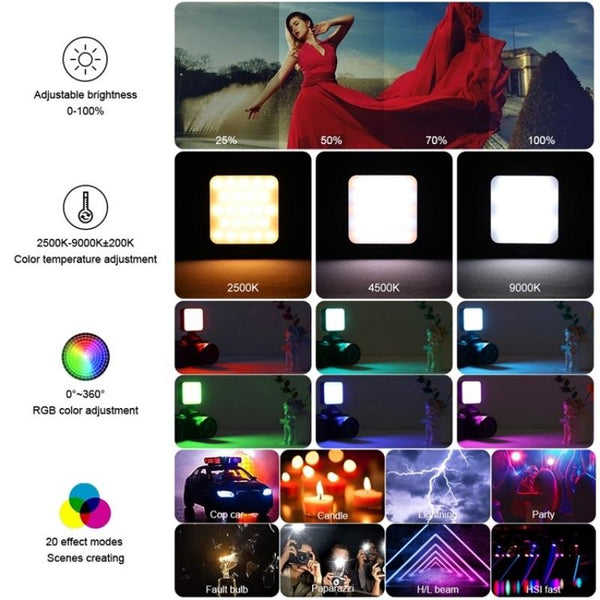 Mini Rgb Selfie Light For Mobile Photography And Video Streaming Selfie Lights
