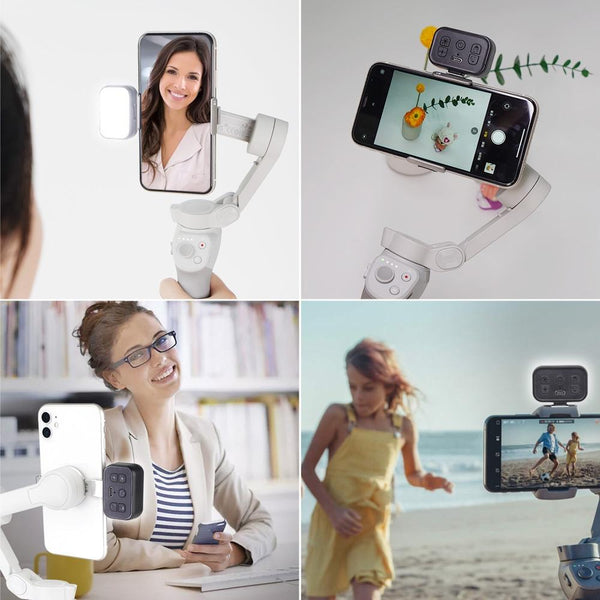 Mini Handheld Stabiliser With Magnetic Beauty Fill Light For Dji And Feiyu Scorp Stabilizers