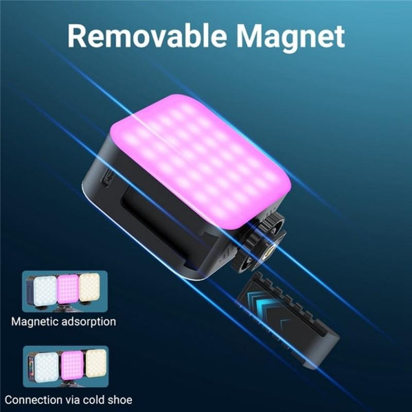 Mini Rgb Video Lamp With Magnetic Adsorption For Live Broadcasting Applications Other Lighting & Studio