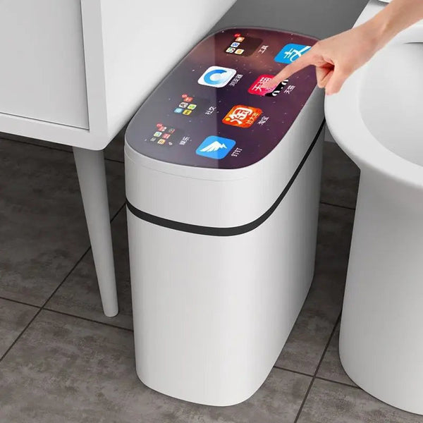 Automatic Smart Trash Can Inductive Household Versatile New Living Room Light Luxury Electric Toilet Sanitary Bucket Rubbish Bins