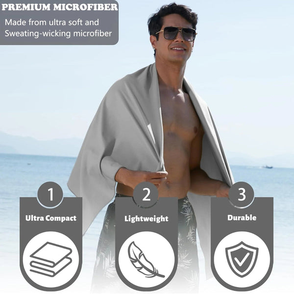 Quick Drying Microfiber Camping Towel Super Absorbent Gym/Swimming 40X80cm Lightweight Sports/Beach/ Travel Towels Towels & Flannels