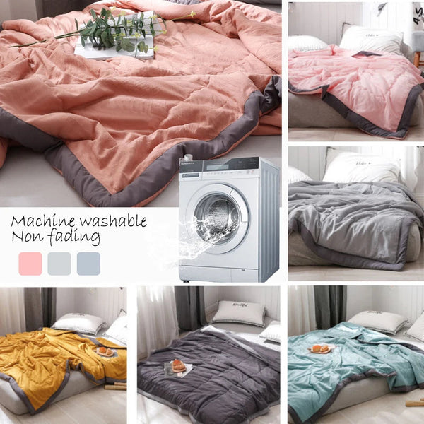 Summer Cooler Quilt For Children And Adults Thin Air Conditioned Soft Blanket

< Blankets