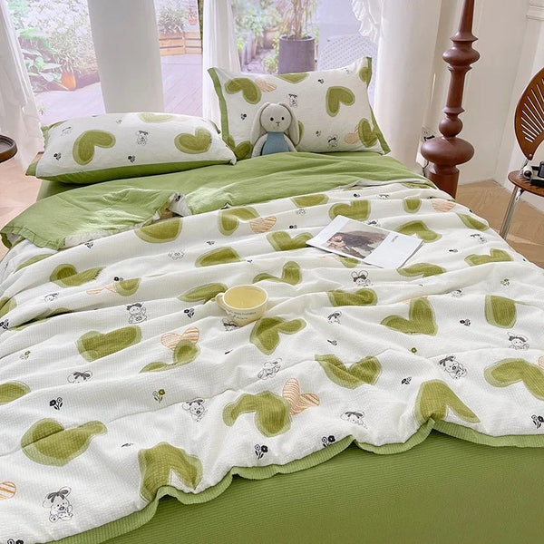 Japan Summer Cotton Quilt Hotel Bed Cooling Thin Quilts Sleep Blanket Blankets