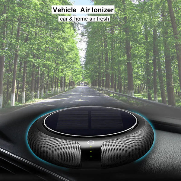 Car Air Purifie Hepa Filter Solar Aroma Fresher Vehicle Home Desk Electric Product Supplies Gadgets Air Purifiers