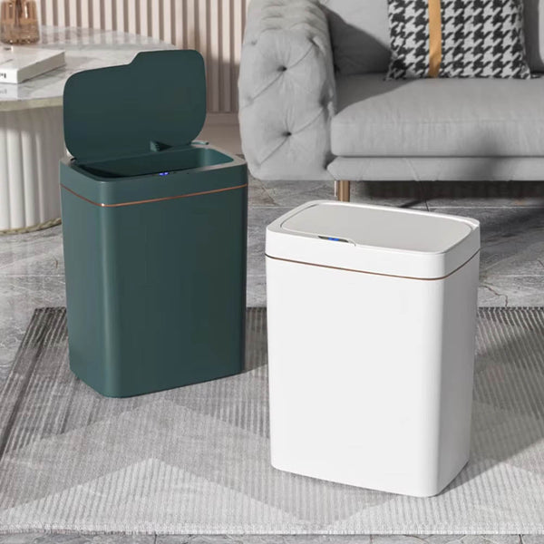 15/18L Smart Sensor Trash Can Waterproof Intelligent Touchless Quiet Auto Motion Rubbish For Kitchen Bathroom Rubbish Bins