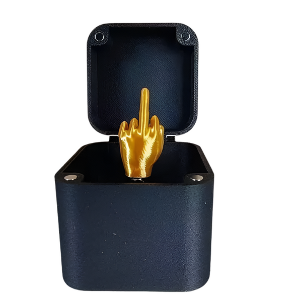 Christmas Interesting Prank Gift Middle Finger Box Funny Creative Gifts Office Desk Decoration Home Seasonal Decorations