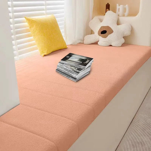 Customized Teddy Sponge Windowsill Cushion Waterproof Non Slip Sofa Bench Seat Pad Cushions & Decorative Pillows