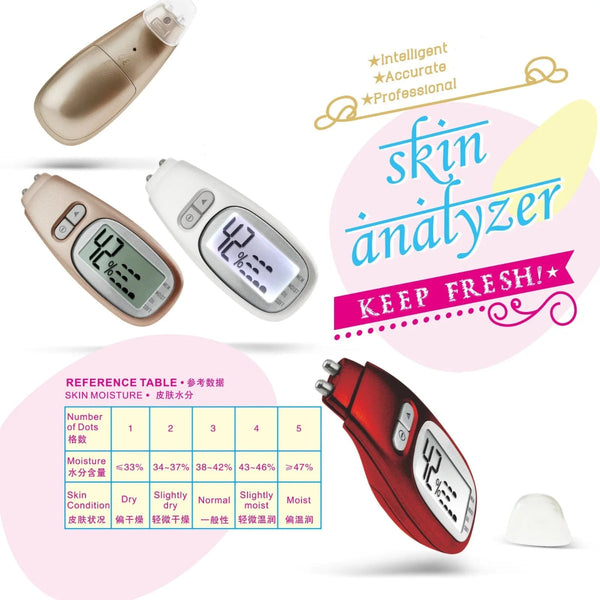Mini Digital Backlight Lcd Screen 3 In 1 Skin Tester Moisture Oil Softness Detection Analyzer Face Care Tool Facial Cleansing Devices