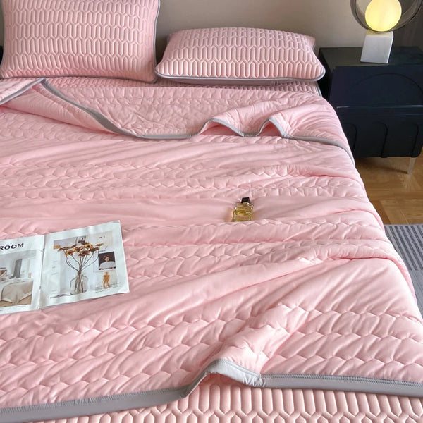 Cooling Blanket 2024 New Class A Silk Double Sided Quilt Latex Blankets