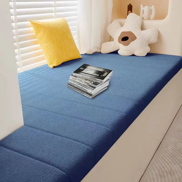 Customized Teddy Sponge Windowsill Cushion Waterproof Non Slip Sofa Bench Seat Pad Cushions & Decorative Pillows