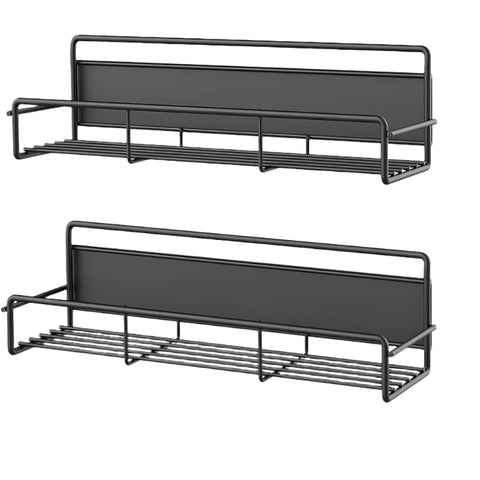Magnetic Spice Rack Organizer For Refrigerator And Microwave Oven Metal Fridge Shelf Kitchen Spice Jars & Racks