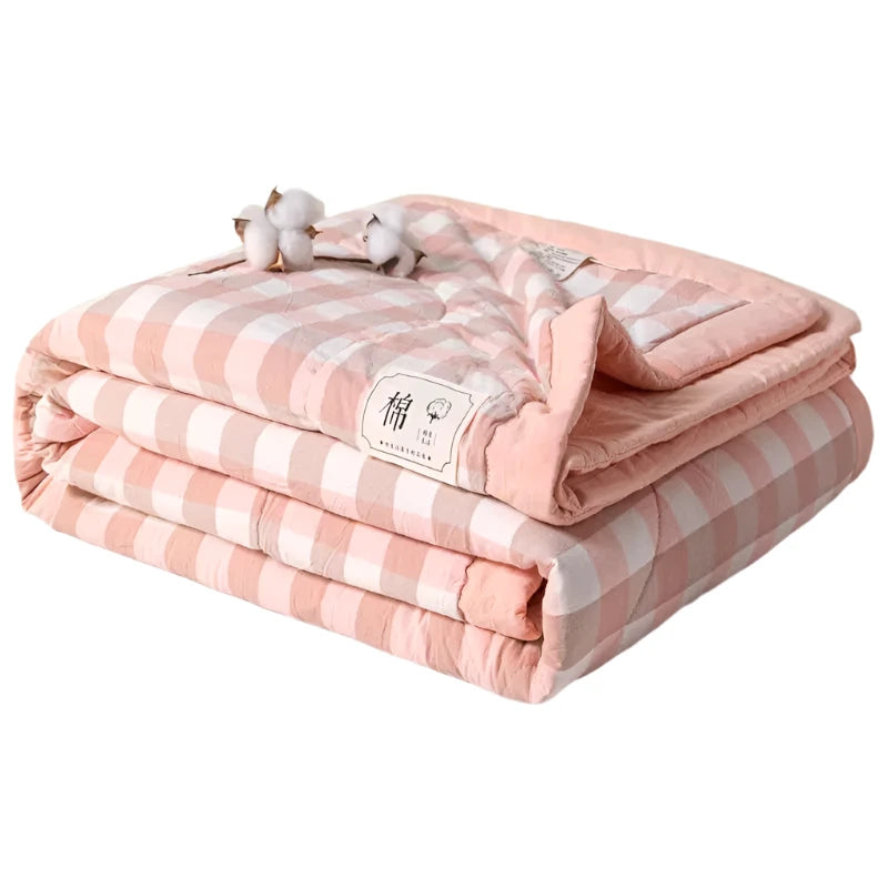 Bed Summer Cooling Quilt Queen King Size Soft Skin Friendly Thin Comforter Blankets
