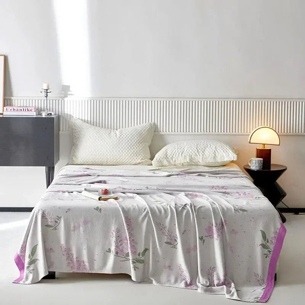 1Pc Blanket 100 Percent Bamboo Fiber Cooling Feel Bed Linen Towel Blankets