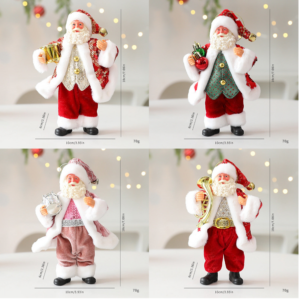 Santa Claus Plush Toy Decoration For Christmas Window Display And Tree Ornament Seasonal Decorations
