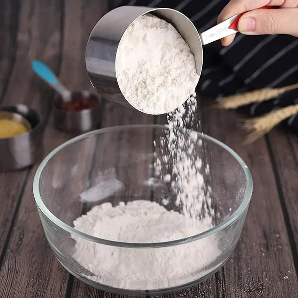 17Pcs Stainless Steel Measuring Cup Magnetic Spoon Set Multifunction For Seasoning Flour Baking Cake Ideal Gift Kitchen Tools Measuring Cups Jugs & Sp