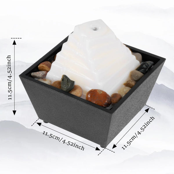 Tabletop Fountain Decor Water Landscape Ornament Attract Wealth Relax Zen Meditation Sculptures & Figurines