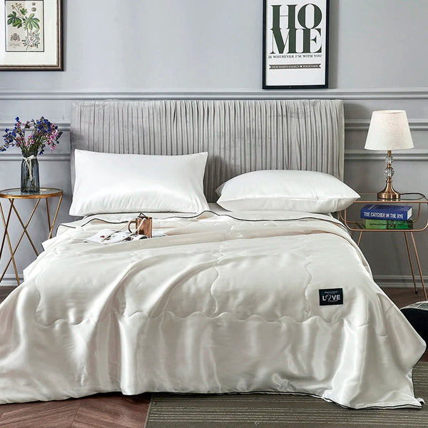 Luxury Summer Cool Quilt Ice Silk Air Conditioning Bedding Blanket Blankets