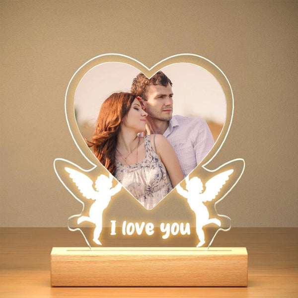 Personalized Valentine's Day Gifts Lamp Custom Photo And Text Night Light Women Men Couples Anniversary Wedding Birthday Night Lights