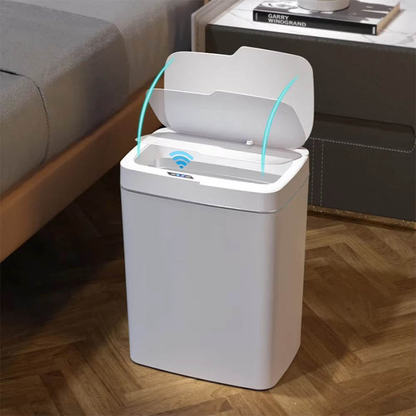 15/18L Smart Sensor Trash Can Waterproof Intelligent Touchless Quiet Auto Motion Rubbish For Kitchen Bathroom Rubbish Bins