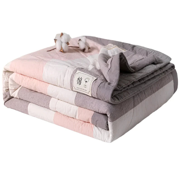 Bed Summer Cooling Quilt Queen King Size Soft Skin Friendly Thin Comforter Blankets