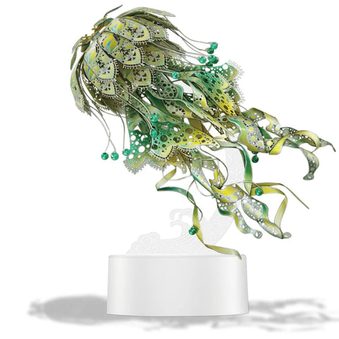 Piececool Model Building Kits Colourful Jellyfish Puzzle 3D Metal Diy Toys Jigsaw For Adult Brain Teaser Teens Gifts Playmats & Jigsaw Mats