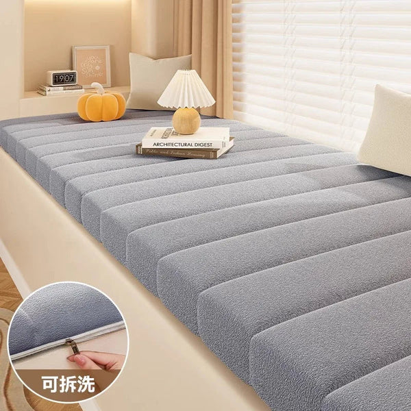 Customized Teddy Sponge Windowsill Cushion Waterproof Non Slip Sofa Bench Seat Pad Cushions & Decorative Pillows