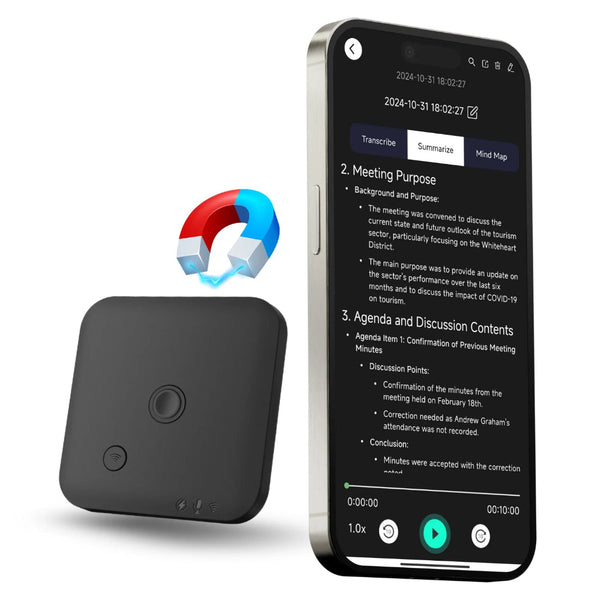 Ai Powered Voice Recorder And Call With Speech To Text & Summarization Supports 100 Languages 64Gb Storage Dictapones & Voice Recorders