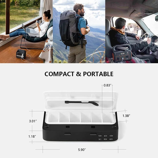 Pill Dispenser With Alarm Daily Medicine Organizer Up To 7 Alarms Day Smart Box Christmas Gift Reminder Pill Boxes