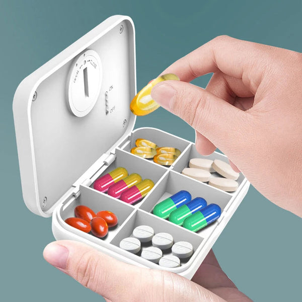 Ftoyin Bluetooth Intelligent Control Smart Pill Case Medicine Dispenser Organizer Medication Reminder Forget Bring Pill Boxes