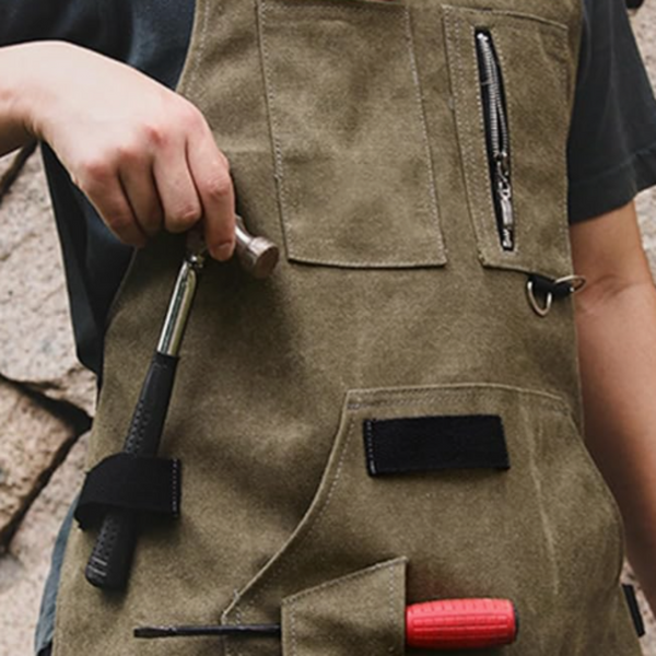 Gardening Apron Green Denim Canvas Outdoor Work Clothes For Men Women Tool Carriers Aprons & Belts