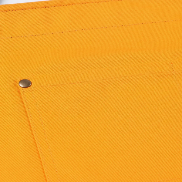 Kitchen Apron Black Yellow Solid Cooking For Men Women Chef Waiter Aprons