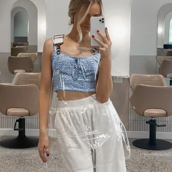 Kitchen Apron Waterproof Tpu For Men Women Work Clothes Barber Haircut Painting Aprons