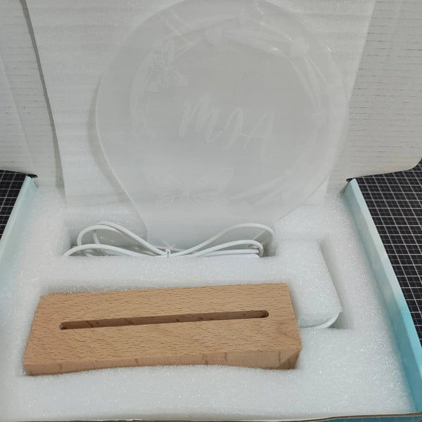 Baby Night Light Nursery Custom Name Acrylic Lamp Personalized For Kids Birthday Gift Christmas Present Night Lights