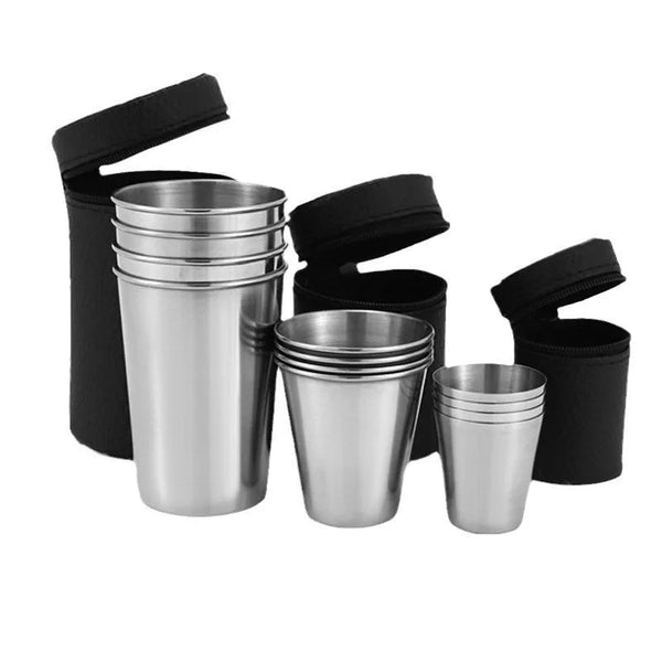 Stainless Steel Mini Cups Set Portable Durable And Perfect For Every Adventure Cups Mugs & Glasses
