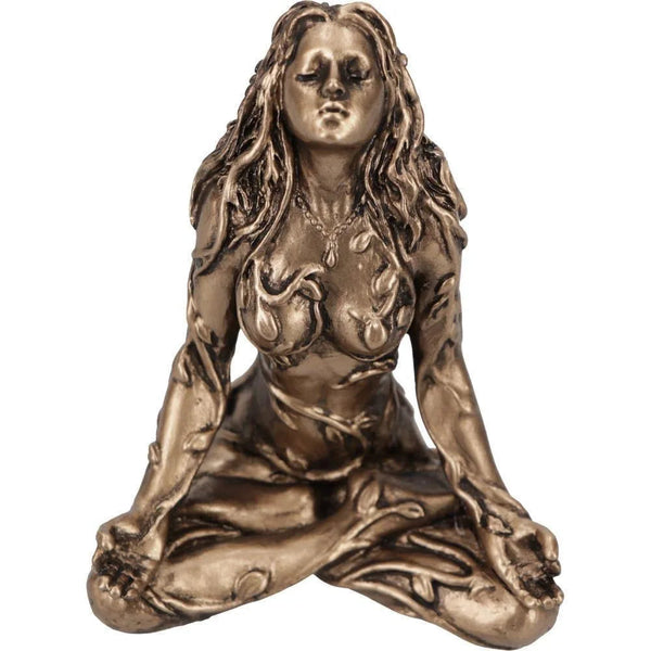 Mother Earth Statue Mini Gaia Fairy Buddha Decorative Figurines Goddess Healing Chakra Meditation Home Sculptures & Figurines