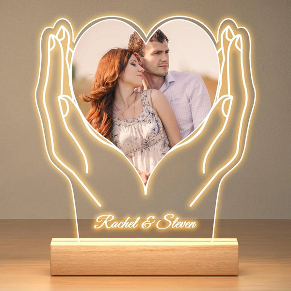 Personalized Valentine's Day Gifts Lamp Custom Photo And Text Night Light Women Men Couples Anniversary Wedding Birthday Night Lights